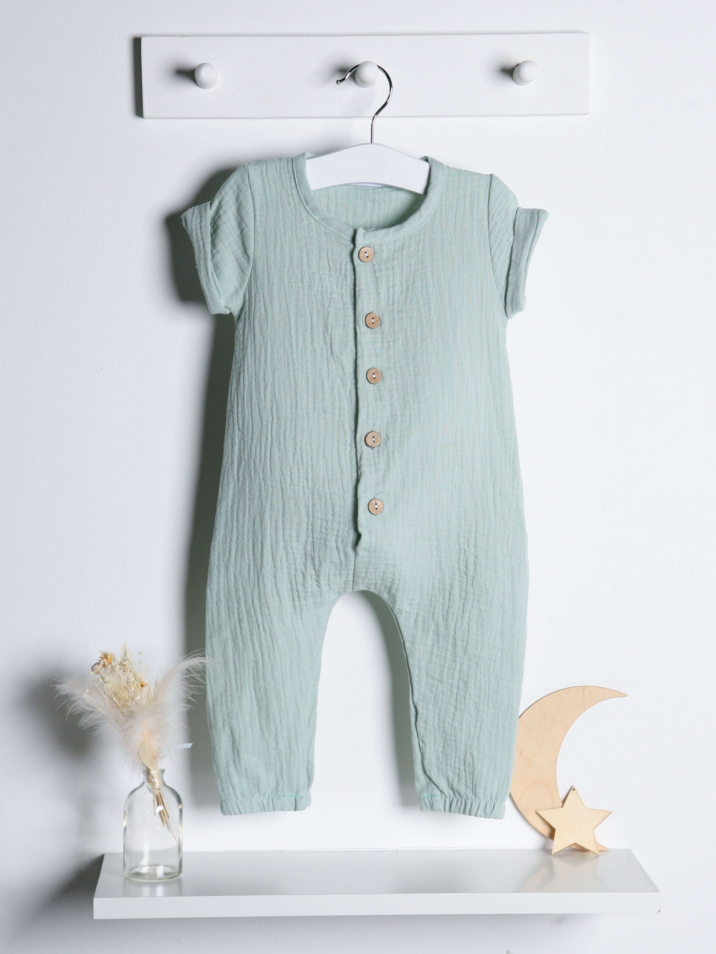 Cheesecloth romper outlet baby