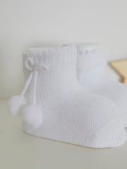 Carlomagno pom pom ankle socks - Rose & Albert