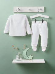 Dandelion pom pom knitted set - white - Rose & Albert