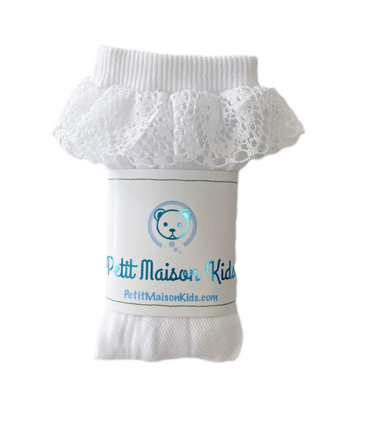Petite Maison Kids Lana ruffle knee high socks