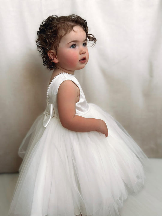 Sarah Louise Ivory Pearl Occasion Dress