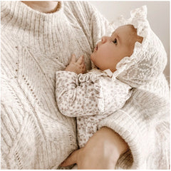 Petite Maison Kids Ivory Lace Bonnet