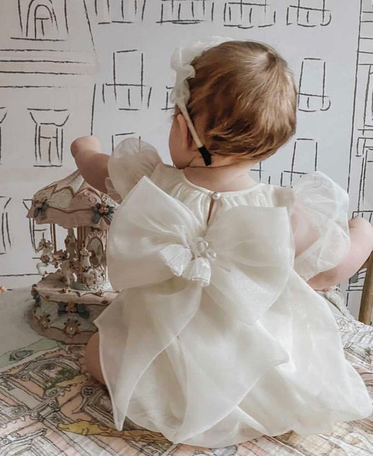 Petite Maison Kids Ivory 'Bella' Romper