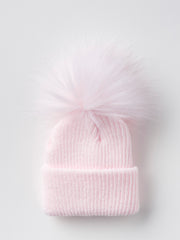 Pom pom hat (up to 3 months) - Rose & Albert